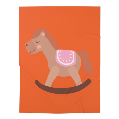 Rocking Horse Baby Swaddle Blanket #RH1