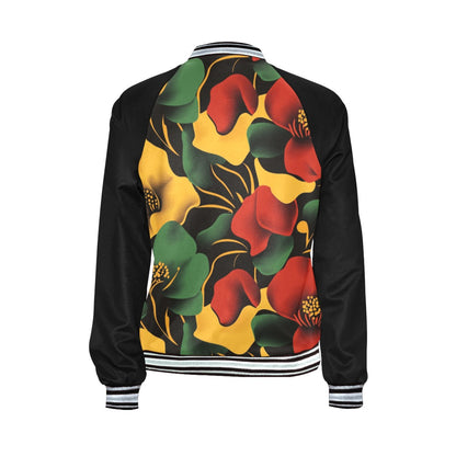 Women's Floral Pattern Jacket (Model H21)