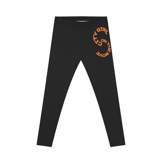 Afrocentric Boxy Tee City Girl On The Move Women's Casual Leggings, Trendy Leggings, Fashion Leggings, Comfortable Leggings, Stylish