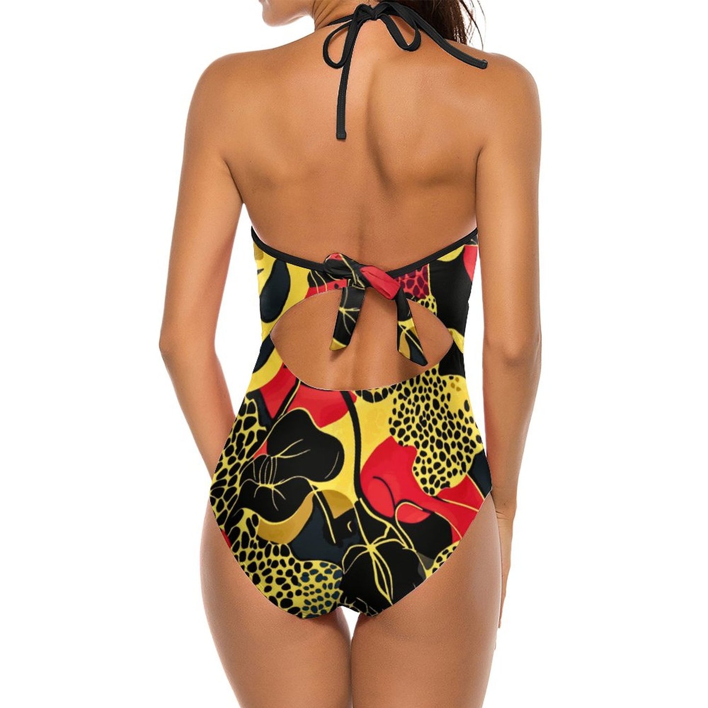 Women's Halter One-Piece Swimsuits YS20001 (All-Over Printing)