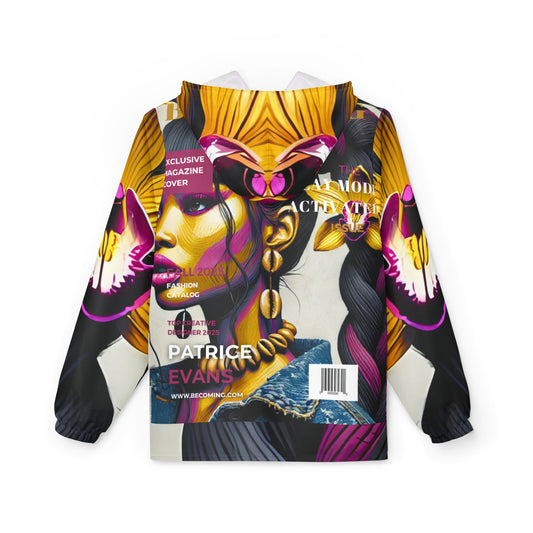 Becoming Vibrant Floral Windbreaker Jacket, Stylish for Spring, Trendy Outerwear, Perfect Gift, Festival Wear, Casual Jacket #B4