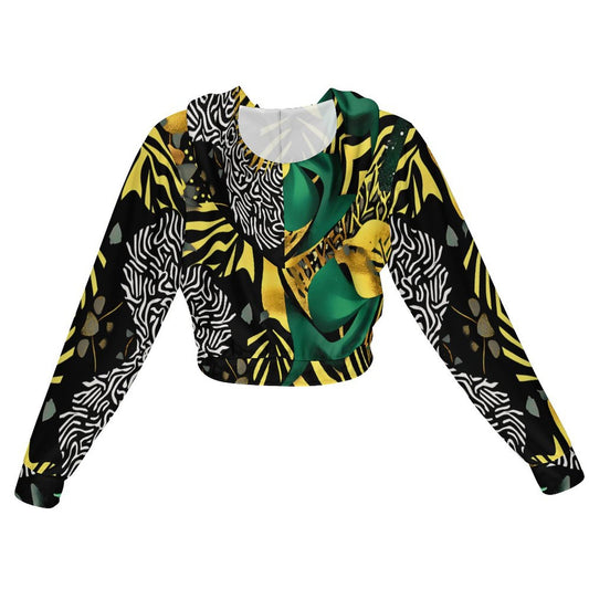 zipper coat Women's Cropped Jacket (MSYX94)