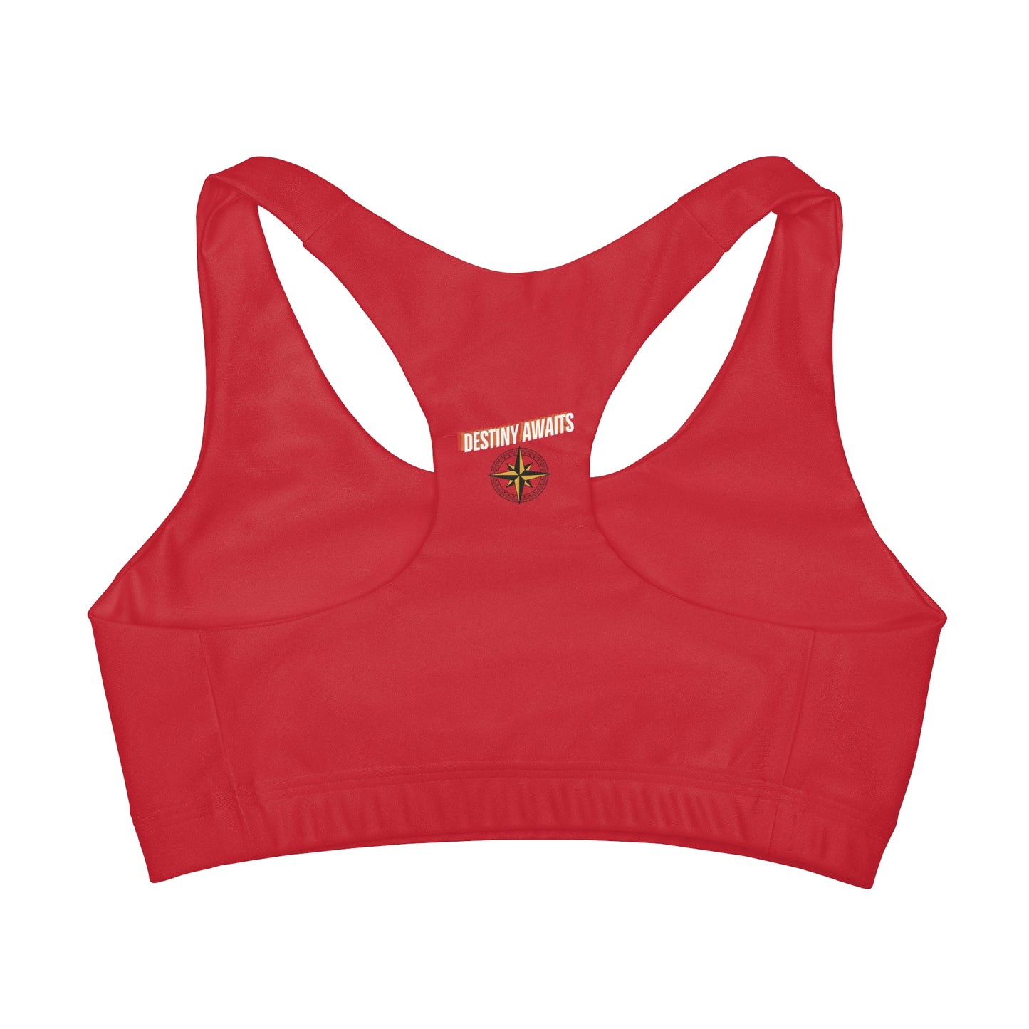 Destined For Greatness Girls' Double Lined Seamless Sports Bra (AOP) #1
