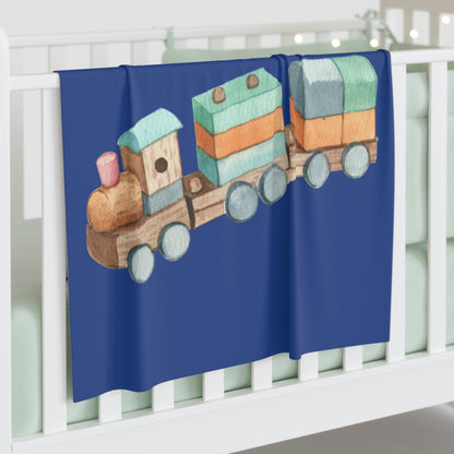 Train Baby Swaddle Blanket #TR1