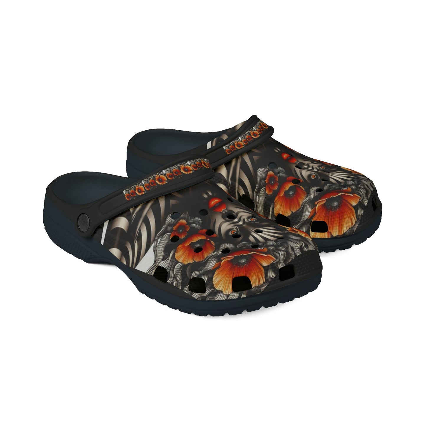 Zebra Fantasy EVA Foam Rubber Shoes (AOP) #ZF9