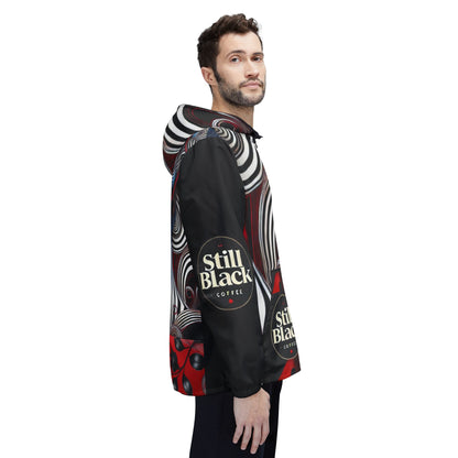 Still Black Windbreaker Jacket (AOP) #SB16