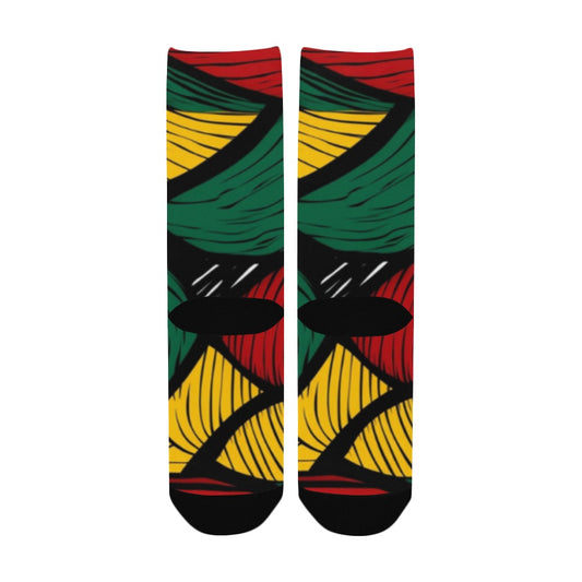 Geometric Pattern Socks for Men Women's Custom Socks