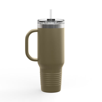 Afrocentric Tumbler Mug, Black Woman Afro Sunglasses Drinkware, Travel Coffee
