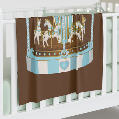 Merry Go Around Baby Swaddle Blanket #MGA1