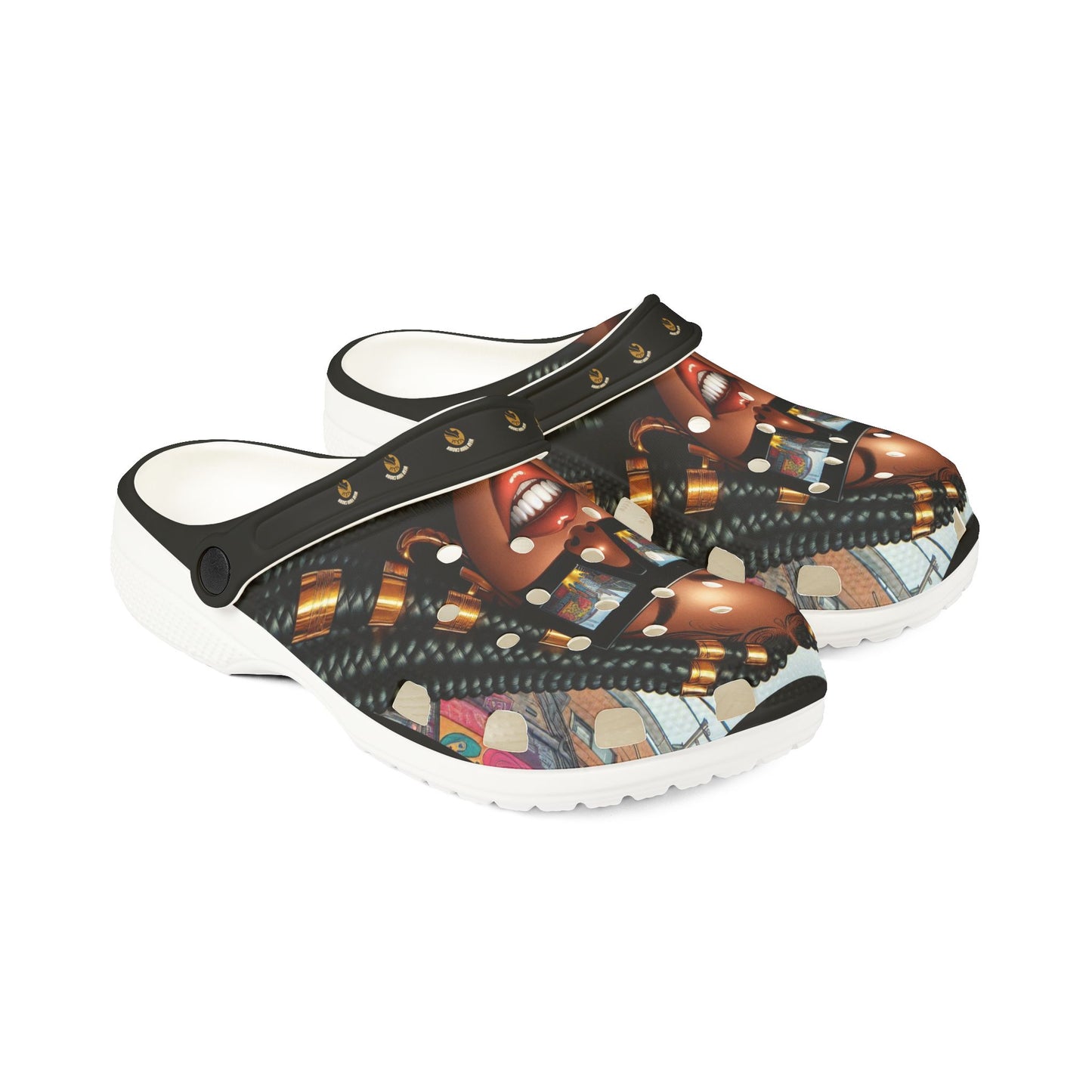 Queen-Wear Your Crown EVA Foam Rubber Shoes (AOP) #21U