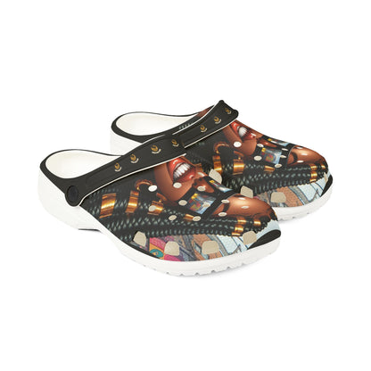 Queen-Wear Your Crown EVA Foam Rubber Shoes (AOP) #21U
