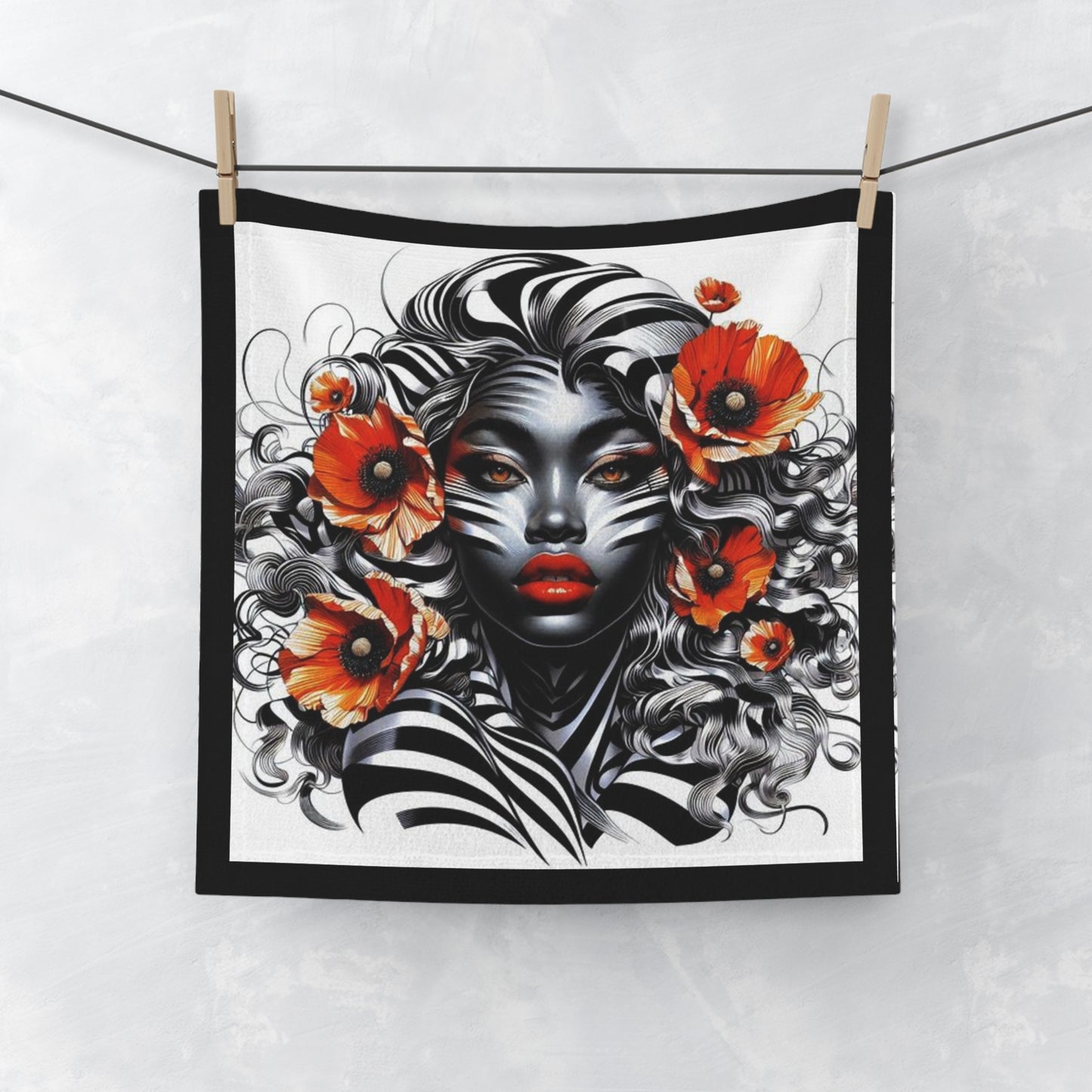 Zebra Fantasy Face Towel #ZF30