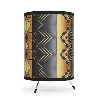 Amber Radiance Tripod Lamp with High-Res Printed Shade, US\CA plug #AR1