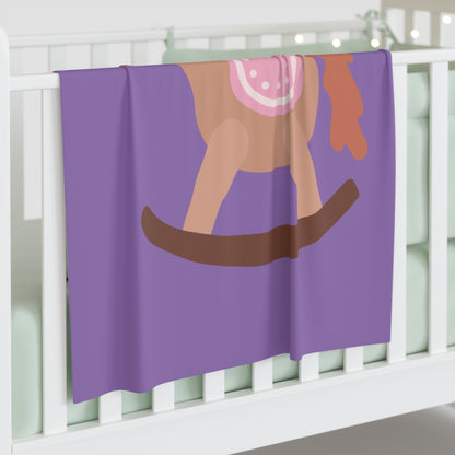 Rocking Horse Baby Swaddle Blanket #RH1