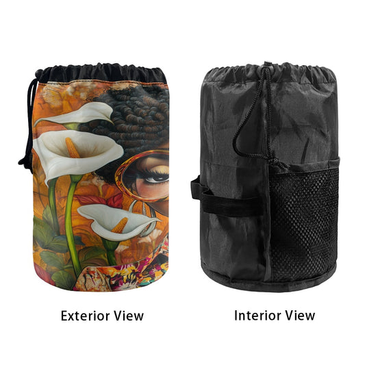 Drawstring makeup bag