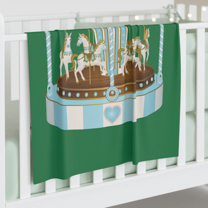 Merry Go Around Baby Swaddle Blanket #MGA1