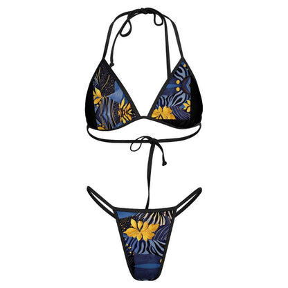 2-Piece Thong Triangle Bikini Set J195D57 (All-Over Printing)