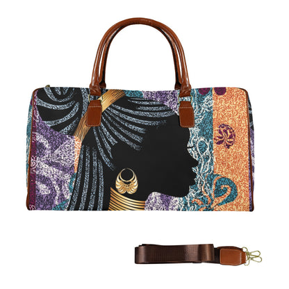 Legacy Personified Women's Large Capacity Travel Bag-Large (Brown Short Patch) (1737) Large Capacity Travel Bag-Large (Brown Short Patch) (1737)