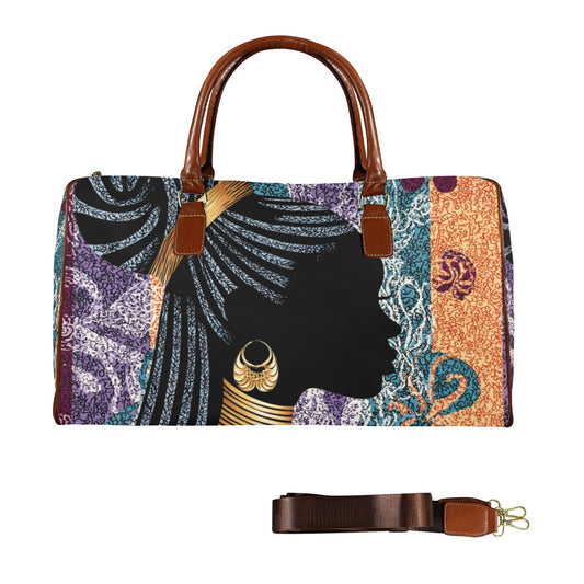 Legacy Personified Women's Large Capacity Travel Bag-Large (Brown Short Patch) (1737) Large Capacity Travel Bag-Large (Brown Short Patch) (1737)