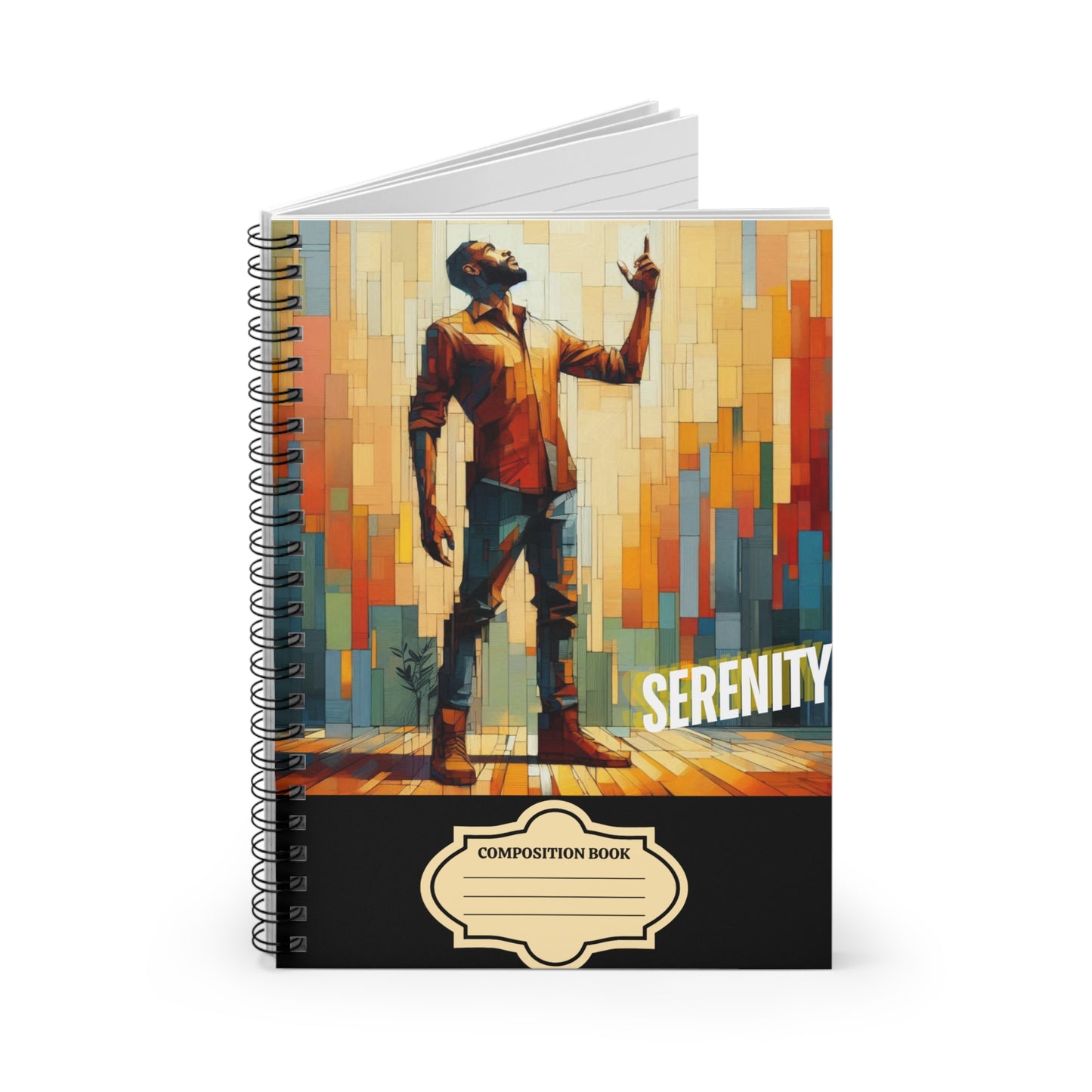 Back to School Serenity Affirmations Spiral Notebook - Ruled Line #71