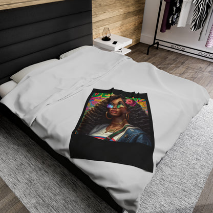Destined For Greatness Velveteen Plush Blanket #33