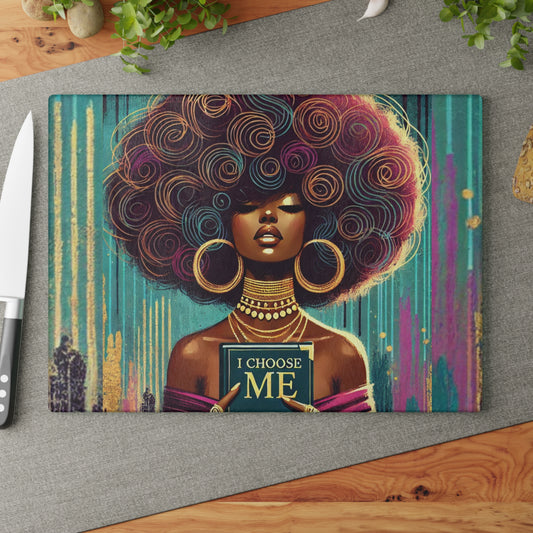 I Choose Me Glass Cutting Board #ICM1