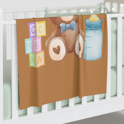 Teddy Bear Baby Swaddle Blanket #TB1