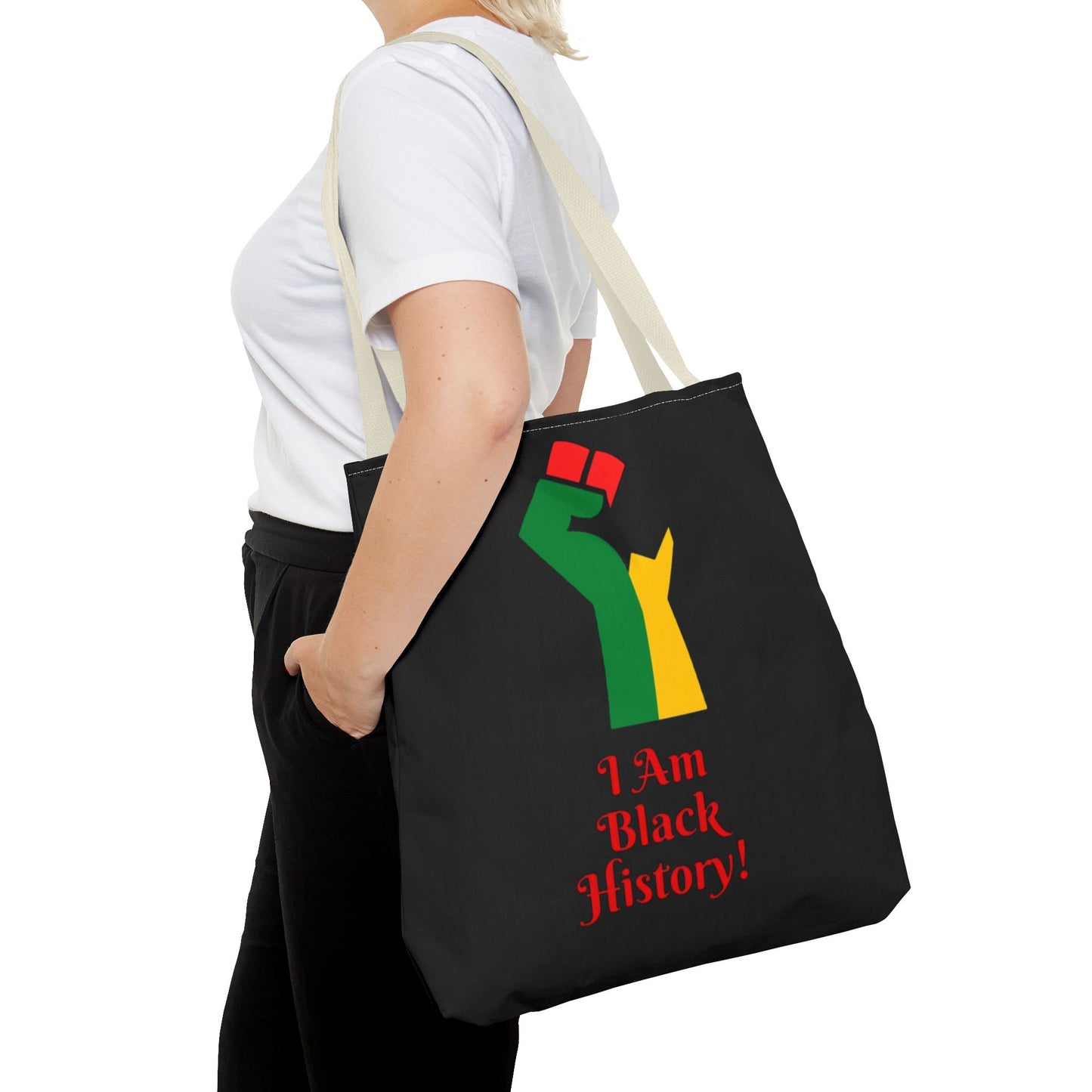 Empowering Black History Tote Bag - "I Am Black History!"
