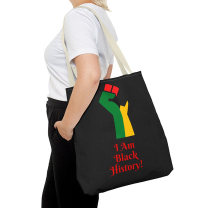 Empowering Black History Tote Bag - "I Am Black History!"