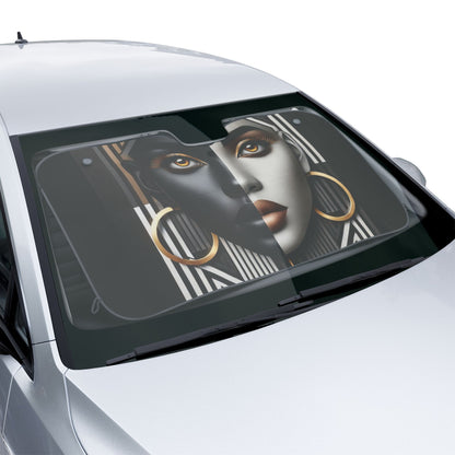Abstract Beauty Copy of Harlem in the Night Car Sun Shades #AB1