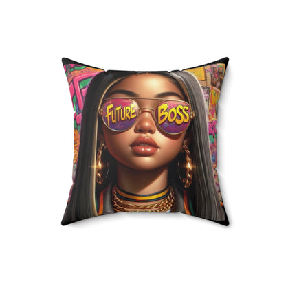 Future Boss Square Pillow #27