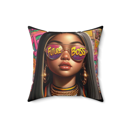 Future Boss Square Pillow #27