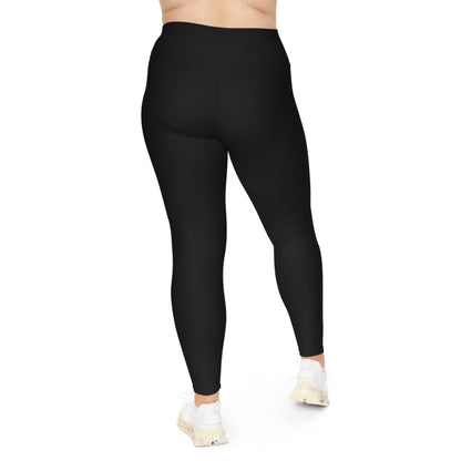 Afrocentric City Girl Plus Size Motivational Leggings for Active Living | Everyday Comfort, Fitness, Casual Wear, Gift for Her, Yoga Pants