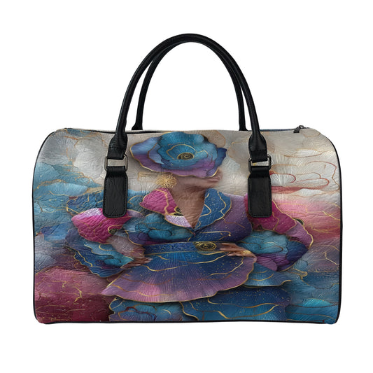 Leather travel bag