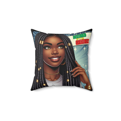 Destined For Greatness Square Pillow #9