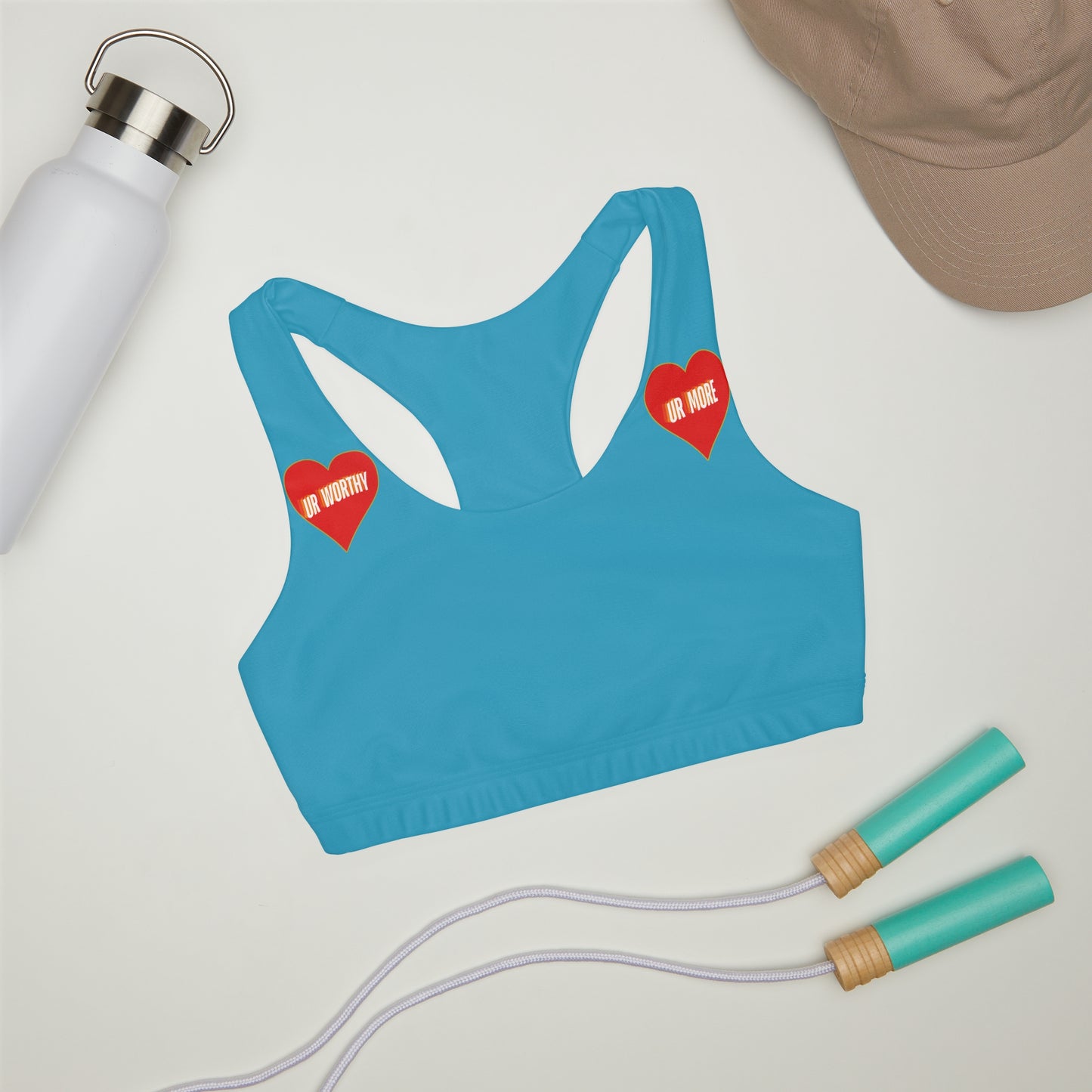 UR Worthy-UR More Girls' Double Lined Seamless Sports Bra (AOP) #15