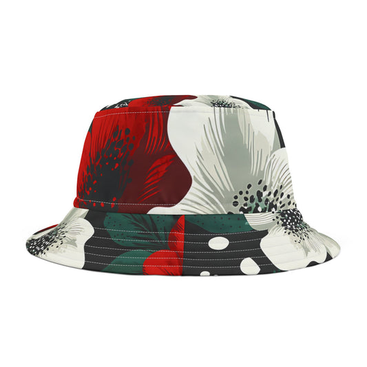 Vibrant Floral Bucket Hat Summer Accessory Unisex Hat Beachwear Casual Outdoor Fashion
