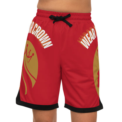 Wear Your Crown Basketball Rib Shorts (AOP) #23