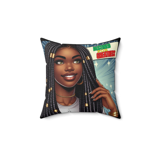 Destined For Greatness Square Pillow #9