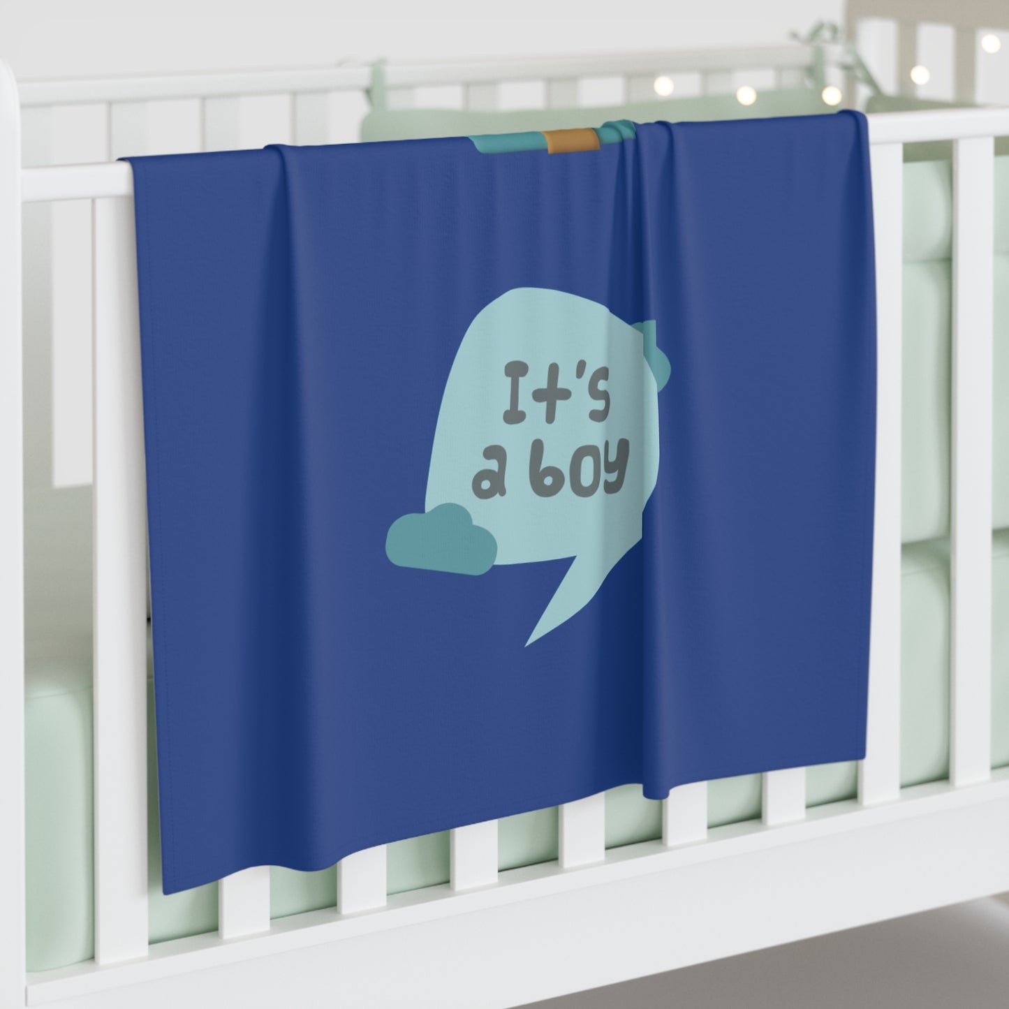 It's A Boy Baby Swaddle Blanket #IAB3