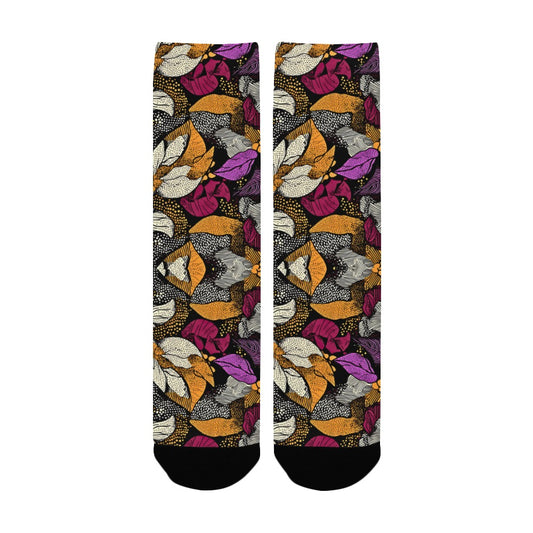 Floral Pattern Men's Socks Women's Custom Socks