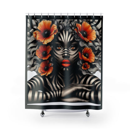 Zebra Fantasy Shower Curtains #SF26