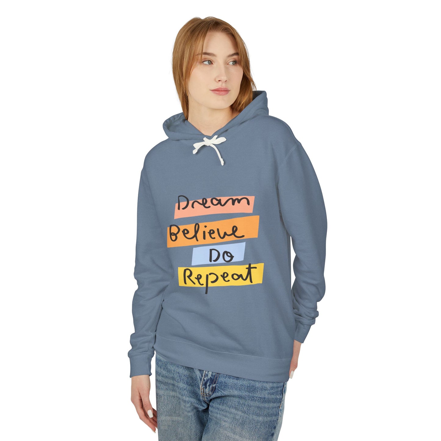 Affirmations Unisex Lightweight Hooded Sweatshirt #AU2