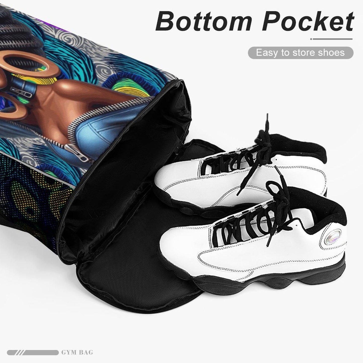 Waffle Cloth Sprots Drawstring Bag (Multi-Sites)