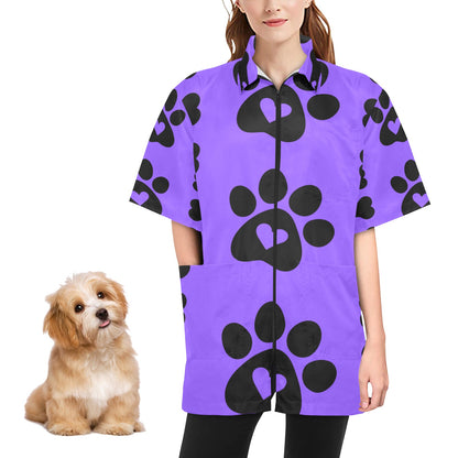 Paws Shirt Grooming Jacket (Model H53)