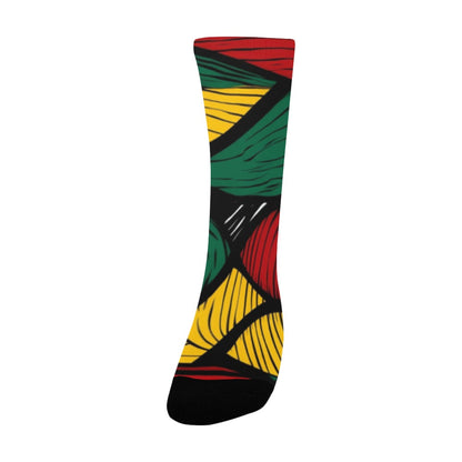 Geometric Pattern Socks for Men Women's Custom Socks