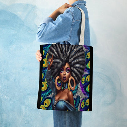 Martin Canvas Tote Handbag with Dual-sided Printing