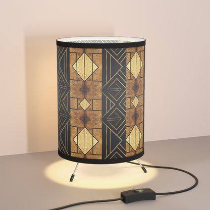 Amber Radiance Tripod Lamp with High-Res Printed Shade, US\CA plug #AR1