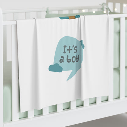 It's A Boy Baby Swaddle Blanket #IAB3
