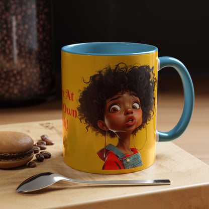 Enter At Your Own Risk Accent Coffee Mug (11, 15oz) #EYOR2